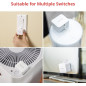 Switchbot Smart Button Pusher (Bluetooth) for Rocker Switches, App Timer, No Wiring, White Switchbot Smart Button Pusher (Bluetooth) for Rocker Switches, App Timer, No Wiring, White