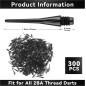 2BA Soft Dart Tips - Lot de 300 Poinçons Plastique de Rechange, Accessoires Fléchettes Premium 2BA Soft Dart Tips - Lot de 300 Poinçons Plastique de Rechange, Accessoires Fléchettes Premium