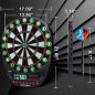 WIN.MAX Cible Électronique Fléchettes avec Comptage Automatique et 12 Fléchettes à Pointe Souple WIN.MAX Cible Électronique Fléchettes avec Comptage Automatique et 12 Fléchettes à Pointe Souple