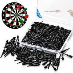 200 pcs Pointe Fléchette Souple 2BA, Embouts Plastique Remplaçables pour Fléchettes