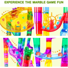Meland Marble Run - Jeu de Course de Billes STEM 132pcs