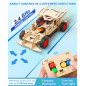 Poraxy STEM Kits for Kids 8-13, Remote Control Car, Wooden 3D Puzzles, Science Building Model Toys, Birthday Gifts