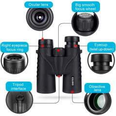 10x42 HD Roof Prism Binoculars for Adults – BAK4 Lens, Lightweight, Ideal for Bird Watching, Hunting & Travel