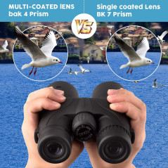 10x42 HD Binoculars for Adults – BAK4 Prism, Waterproof, Lightweight