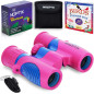 Jumelles pour Enfants – Rose et Bleu, Livret d'Autocollants 40 Oiseaux, Jouet d'Observation pour Tout-Petits Jumelles pour Enfants – Rose et Bleu, Livret d'Autocollants 40 Oiseaux, Jouet d'Observation pour Tout-Petits