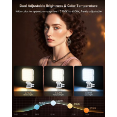 Portable Rechargeable Selfie Ring Light for iPhone – Perfect for Photos, Makeup, Video Calls, Zoom & Vlogging