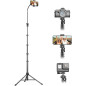 UBeesize 88’’ Flexible Phone Tripod with Gooseneck, Remote & Holder—Overhead Stand & Selfie Stick for iPhone/Android UBeesize 88’’ Flexible Phone Tripod with Gooseneck, Remote & Holder—Overhead Stand & Selfie Stick for iPhone/Android