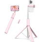 ATUMTEK 55 Pink Selfie Stick Tripod with Bluetooth Remote, Extendable Aluminum Phone Tripod for 4.7-7 Phones ATUMTEK 55 Pink Selfie Stick Tripod with Bluetooth Remote, Extendable Aluminum Phone Tripod for 4.7-7 Phones
