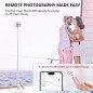 ATUMTEK Trépied Selfie Stick 55 Rose, Bluetooth Rechargeable, Aluminium, Compatible Smartphones 4.7-7 ATUMTEK Trépied Selfie Stick 55 Rose, Bluetooth Rechargeable, Aluminium, Compatible Smartphones 4.7-7
