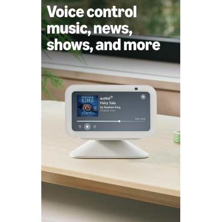 Amazon Echo Show 5 Charcoal - écran intelligent Alexa+, son clair et basses doublées, nouveau modèle