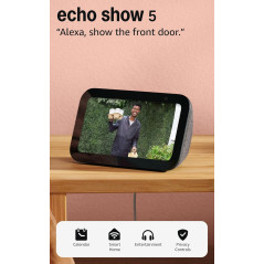 Amazon Echo Show 5 (Newest) Smart Display with Alexa, Enhanced Bass