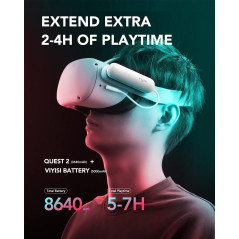 Batterie VIYISI 5000mAh pour Oculus Quest 2 – Charge Rapide