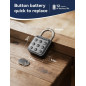 NexusLab IP67 Waterproof Digital Padlock - 6-Digit Keyless Entry, Push Button Keypad, No App Needed