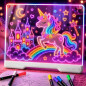 Geokay 16 Rechargeable LED Drawing Board with 9 Color Light Effects for Art & Tracing Geokay 16 Rechargeable LED Drawing Board with 9 Color Light Effects for Art & Tracing