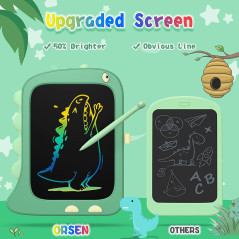 8.5 Inch Green Dinosaur LCD Doodle Board for Kids 2-6 Years - Gifts