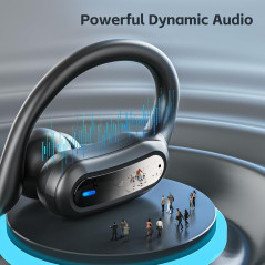 TRAUSI Wireless Bluetooth 5.4 Earbuds, Noise Cancelling Mic, Fast Charging, IPX7 Waterproof, Comfort Fit (Black)