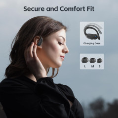 Écouteurs Bluetooth 5.4 TRAUSI, IPX7, Anti-Bruit, Recharge Rapide