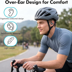 Kurde Wireless Earbuds with Bluetooth & Secure Earhooks – 60H Playtime