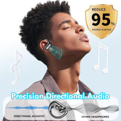 Kurde Wireless Earbuds with Bluetooth & Secure Earhooks – 60H Playtime