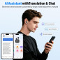 IKT AI Real-Time Translation Earbuds, 164 Languages, 7 Modes, 50H Playtime, ENC & ANC, for iPhone & Android IKT AI Real-Time Translation Earbuds, 164 Languages, 7 Modes, 50H Playtime, ENC & ANC, for iPhone & Android