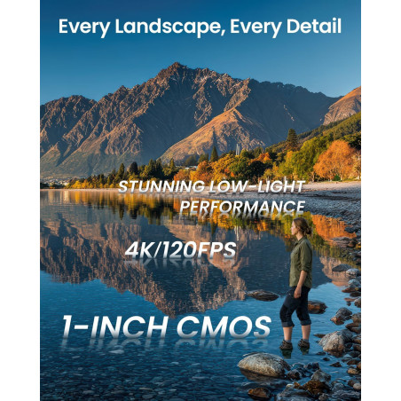 Xtra Muse 4K Vlogging Camera with 1 CMOS & 3-Axis Gimbal Stabilizer