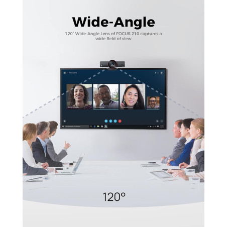 4K AI-Powered Conference Webcam with Built-in Microphones & Speakers, Zoom Certified