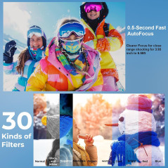 4K Ultra HD 80MP Camcorder Video Camera for Vlogging, YouTube, and Webcam Use
