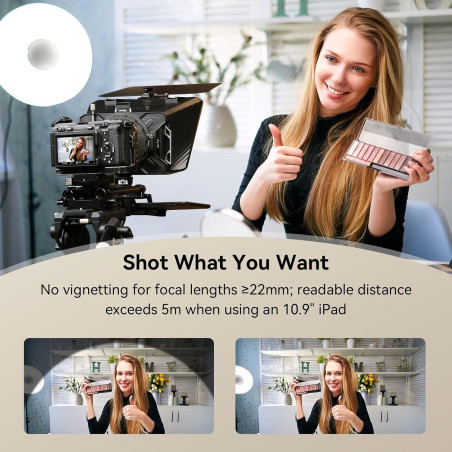 SmallRig Téléprompteur iPad jusqu'à 11, pas smartphone