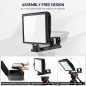 GVM 12 Collapsible Teleprompter for iPad/Tablet/Phone/DSLR with HD Display, App Remote & Carry Case GVM 12 Collapsible Teleprompter for iPad/Tablet/Phone/DSLR with HD Display, App Remote & Carry Case