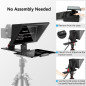 Desview P13 Téléprompteur Portable pliable pour iPad Pro 12,9, Bluetooth, Housse, pour DSLR & Streaming Desview P13 Téléprompteur Portable pliable pour iPad Pro 12,9, Bluetooth, Housse, pour DSLR & Streaming