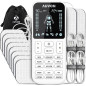 AUVON 4-Output TENS Unit Muscle Stimulator with 24 Modes, 10 Pads, FSA/HSA Eligible, for Back Pain Relief AUVON 4-Output TENS Unit Muscle Stimulator with 24 Modes, 10 Pads, FSA/HSA Eligible, for Back Pain Relief