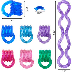 6 Piece Twisty Fidget Toy Set for Adult Sensory Stress Relief