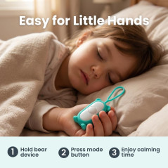 Glowco CalmCarry Mini Bear: Portable Kids Sleep Aid & Relaxation Tool