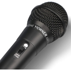 Microphone Karaoke Filaire 2.5m - Micro Dynamique Vocal
