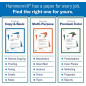 Hammermill Cardstock Premium Color Copy Cover 80 lb, 8.5x11, 8 Pack (2000 feuilles), 100 Bright, USA Hammermill Cardstock Premium Color Copy Cover 80 lb, 8.5x11, 8 Pack (2000 feuilles), 100 Bright, USA