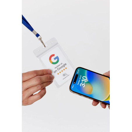 Google Review Tap Card with NFC & QR Code – Boost Customer Reviews for Small Business, Events & Booths