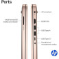HP 14 Business & Student Laptop, Intel Quad-Core, 4GB RAM, 640GB Storage, Win11, Office 365, Rose Gold