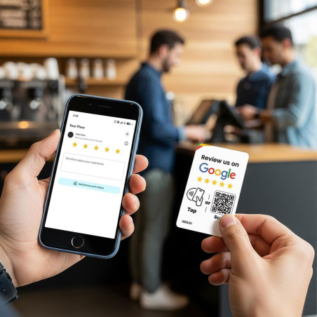 Pack 3 Cartes Google Review - Boost Avis & QR Code Facile