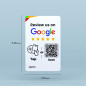 Carte Google Review Tap 3-Pack – Boostez vos avis avec QR code réutilisable, sans appli ni abonnement Carte Google Review Tap 3-Pack – Boostez vos avis avec QR code réutilisable, sans appli ni abonnement
