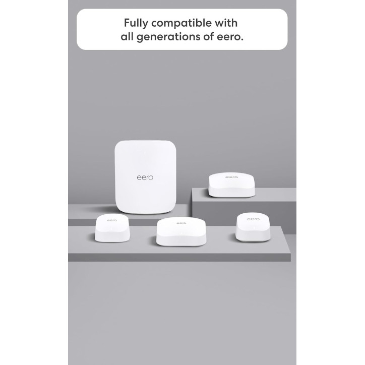 Amazon eero 7 Dual-Band Mesh Wi-Fi 7 Router, 2.5 Gbps, 2,000 sq. ft. Coverage, 1-Pack (Newest Model) Amazon eero 7 Dual-Band Mesh Wi-Fi 7 Router, 2.5 Gbps, 2,000 sq. ft. Coverage, 1-Pack (Newest Model)
