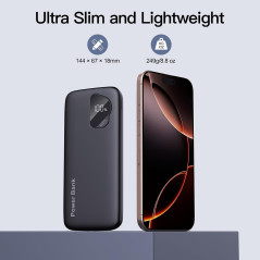 Chargeur Portable 2-Pack 10000mAh 2026 avec Câbles Intégrés