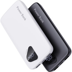 2026 2-Pack 10000mAh Portable Chargers with Built-in Cables Battery Pack