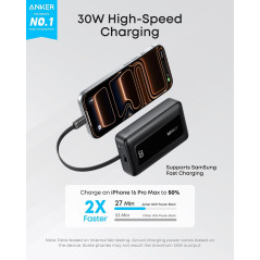 Anker 10,000mAh 30W USB-C Power Bank – Portable Travel Charger