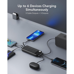 Charmast Portable Charger Power Bank with 4 Reinforced Built-in Cables