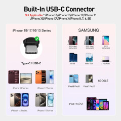 iWALK 20W Portable Charger 4,500mAh for iPhone 15-18 & Samsung S23-S25