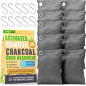 Activated Charcoal Odor Absorber Bags (10-Pack) for Car, Closet, Shoe, Basement – Natural Bamboo Deodorizer Activated Charcoal Odor Absorber Bags (10-Pack) for Car, Closet, Shoe, Basement – Natural Bamboo Deodorizer