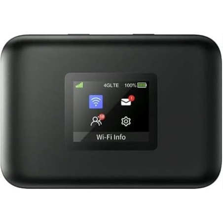AT&T Turbo Hotspot 3 Noir, 256MB, Jusqu’à 16 Appareils, Batterie Longue Durée