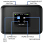 AT&T Turbo Hotspot 3 Noir 256MB Prépayé, Débloqué, Wi-Fi Double Bande, 16 Appareils, Batterie Longue Durée AT&T Turbo Hotspot 3 Noir 256MB Prépayé, Débloqué, Wi-Fi Double Bande, 16 Appareils, Batterie Longue Durée