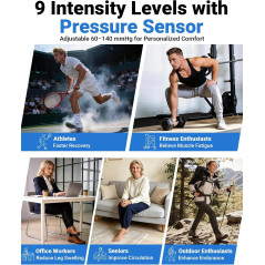 Leg Massager with Heat & Compression for Improved Circulation - Standard