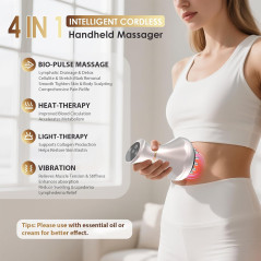 Massageur Drainage Lymphatique Anti-Cellulite pour Corps & Douleurs